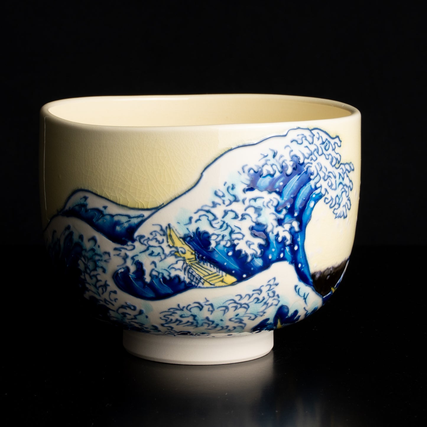 抹茶碗　富嶽三十六景　神奈川沖浪裏 KOTOPOTTER
