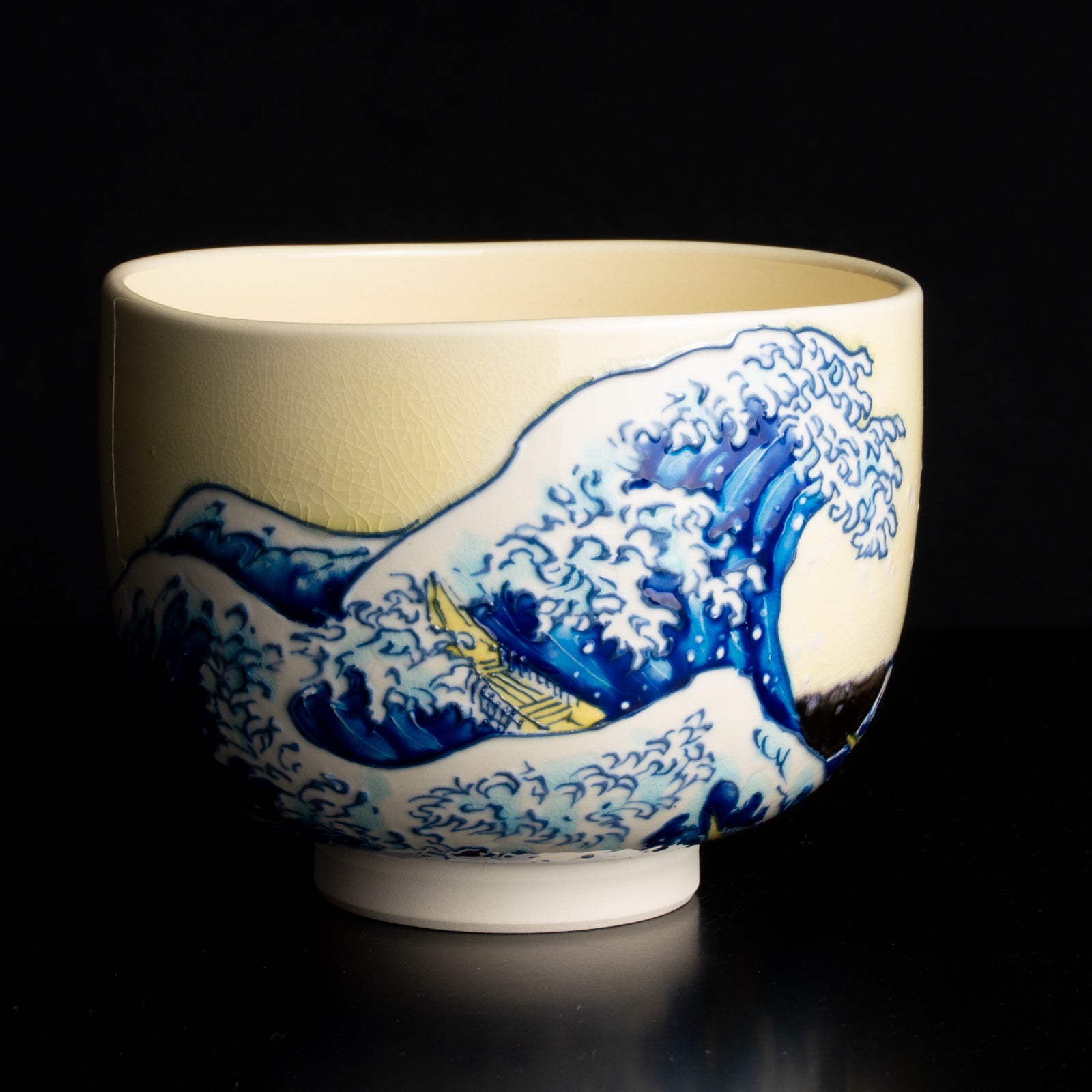 抹茶碗　富嶽三十六景　神奈川沖浪裏 KOTOPOTTER