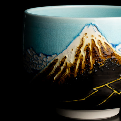 抹茶碗　富嶽三十六景　山下白雨 KOTOPOTTER