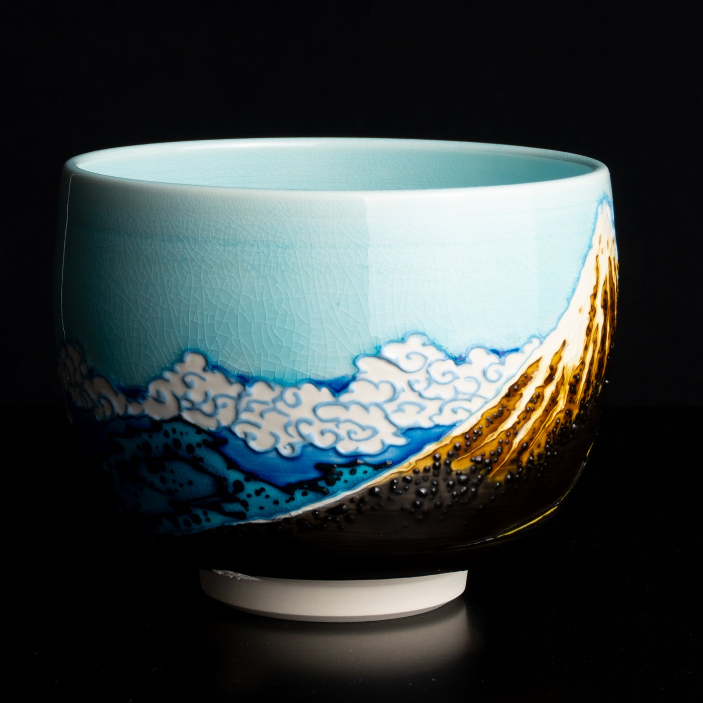 抹茶碗　富嶽三十六景　山下白雨 KOTOPOTTER