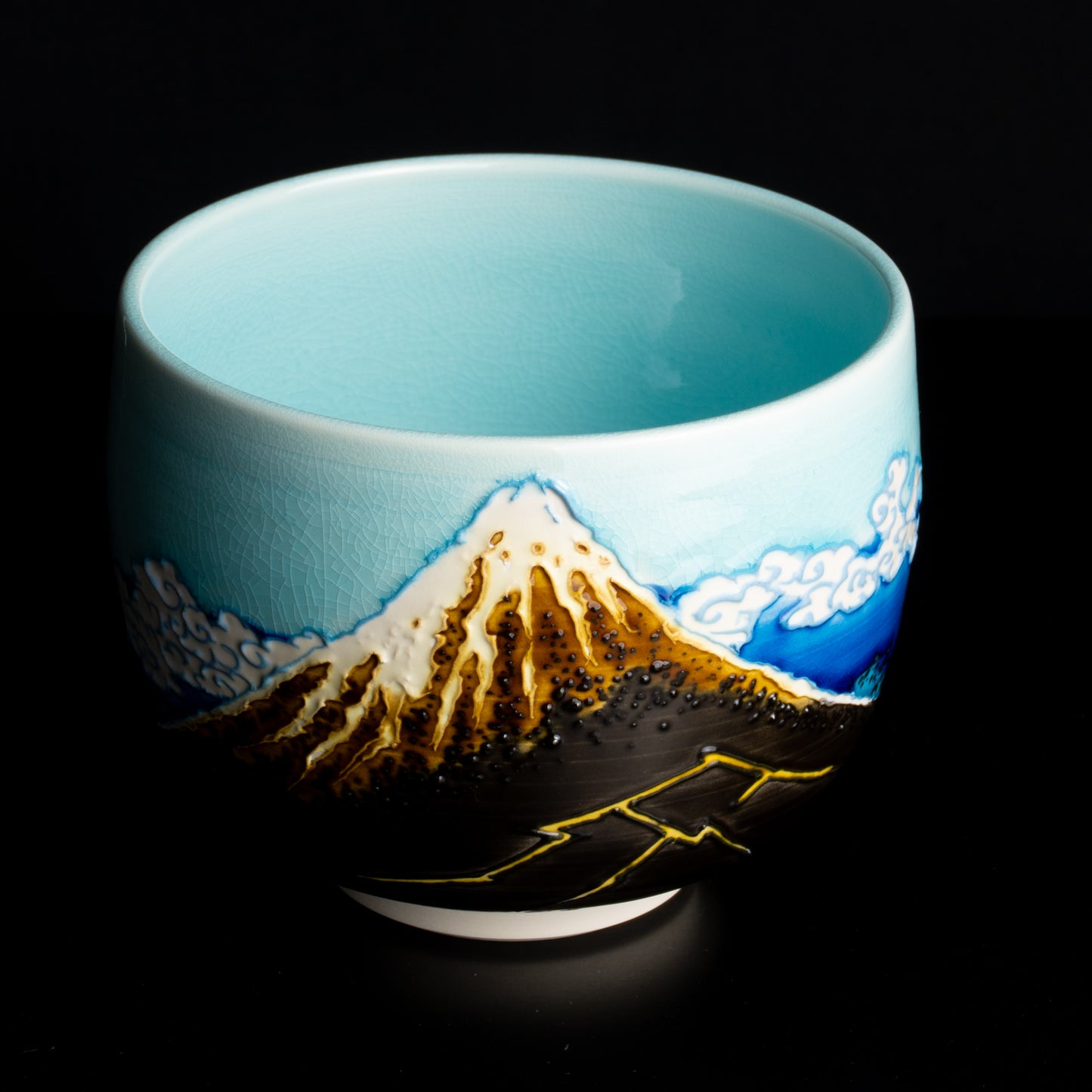 抹茶碗　富嶽三十六景　山下白雨 KOTOPOTTER