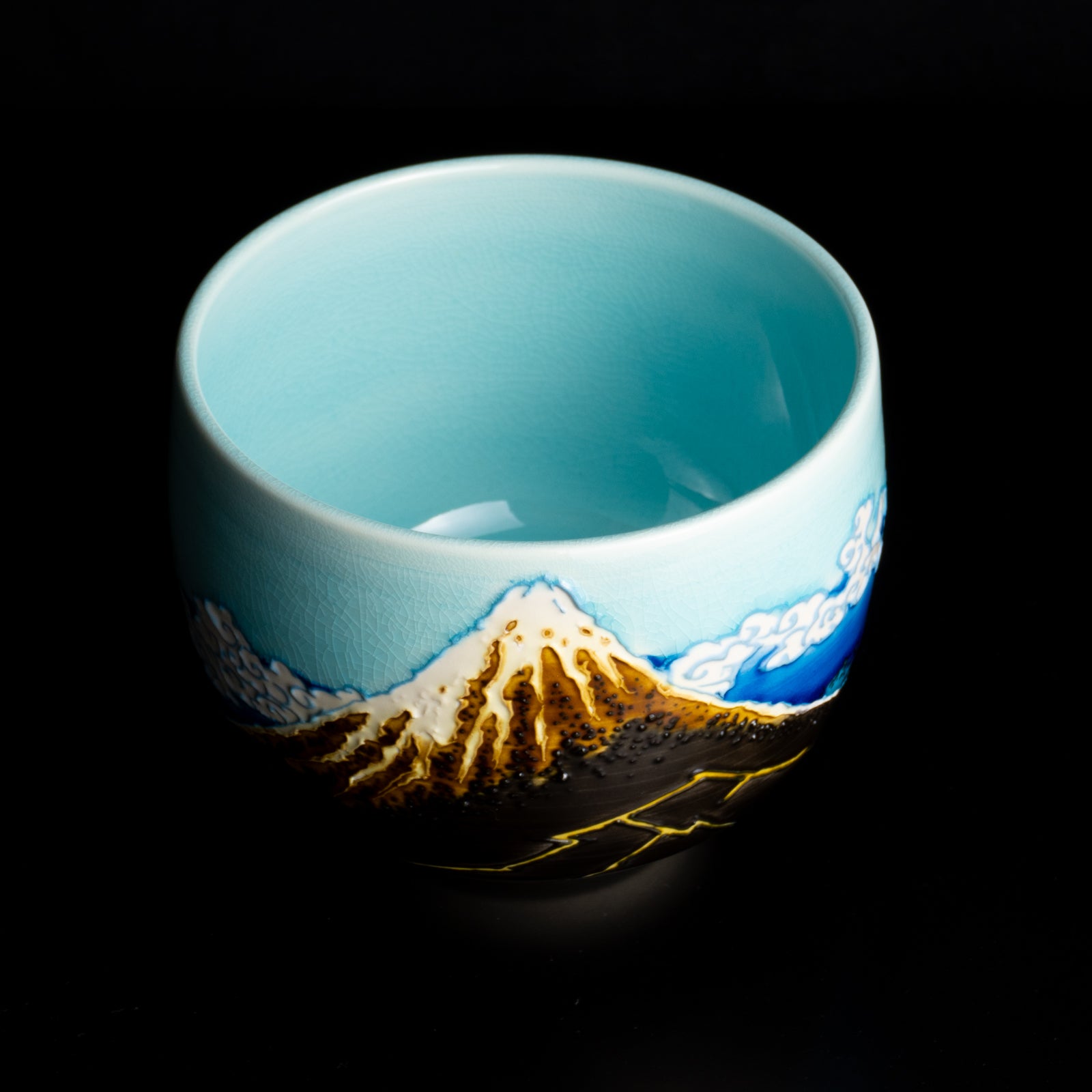 抹茶碗　富嶽三十六景　山下白雨 KOTOPOTTER