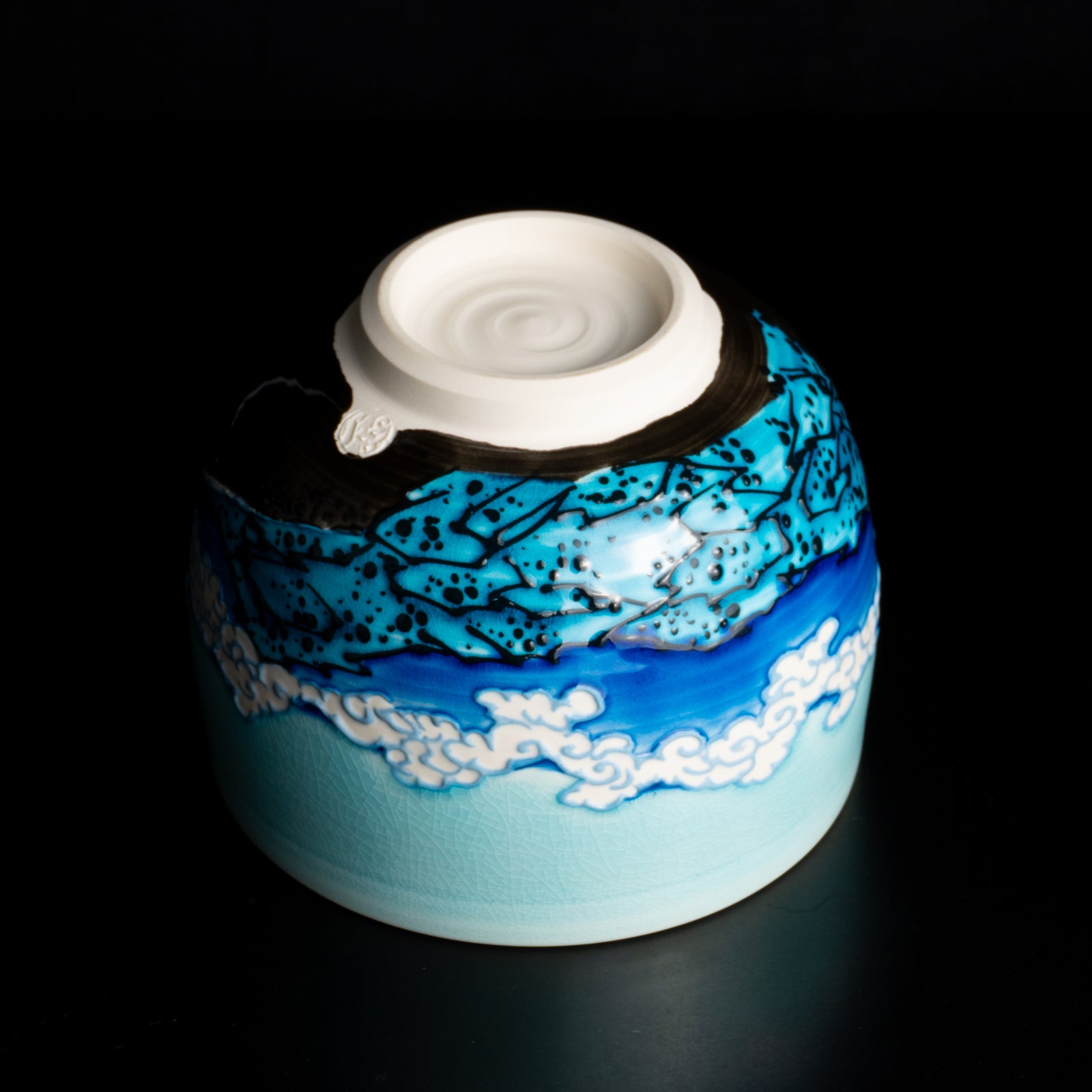 抹茶碗　富嶽三十六景　山下白雨 KOTOPOTTER