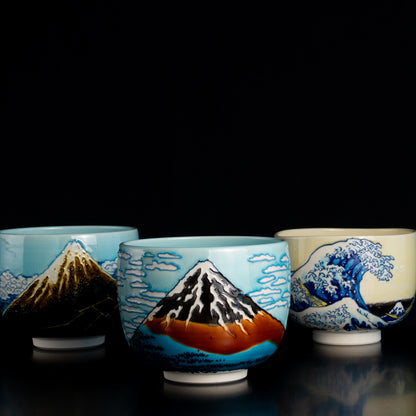 抹茶碗　富嶽三十六景　凱風快晴　 KOTOPOTTER