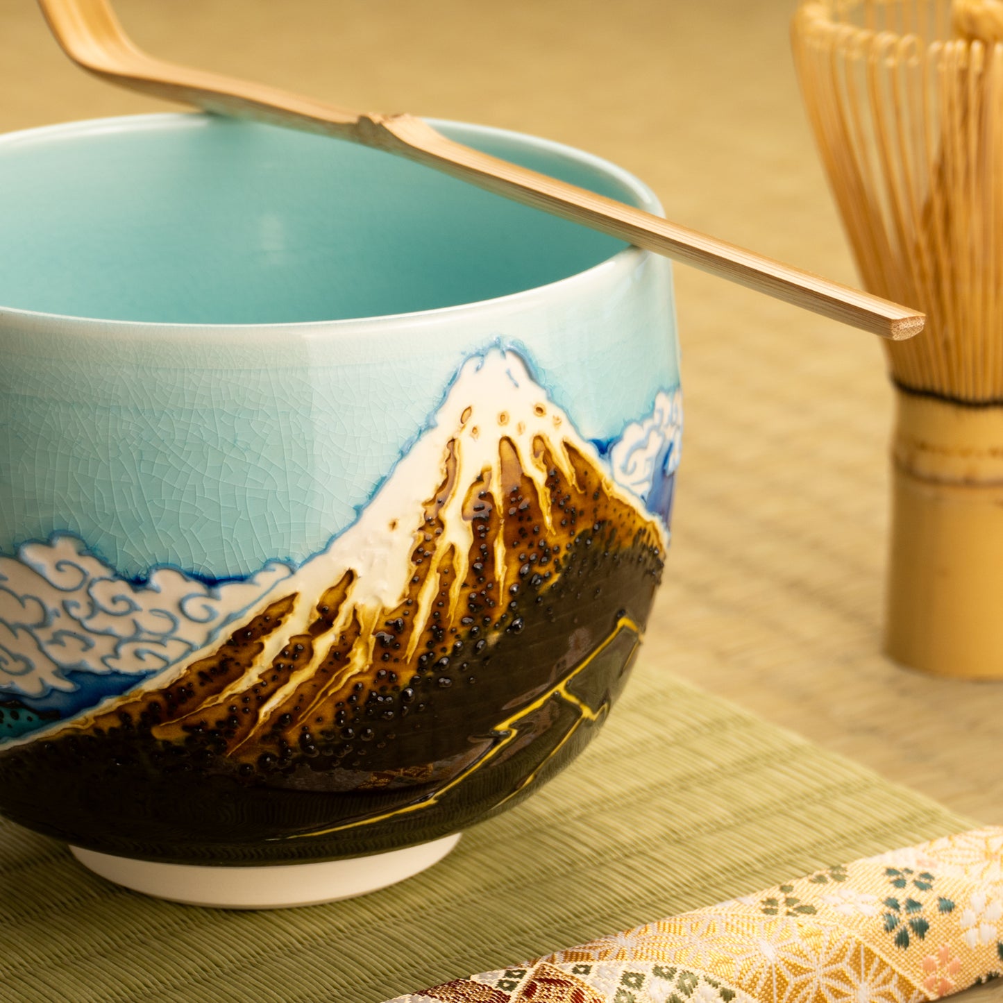 抹茶碗　富嶽三十六景　山下白雨 KOTOPOTTER