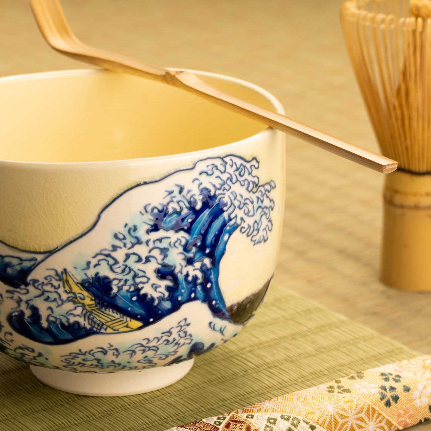 抹茶碗　富嶽三十六景　神奈川沖浪裏 KOTOPOTTER