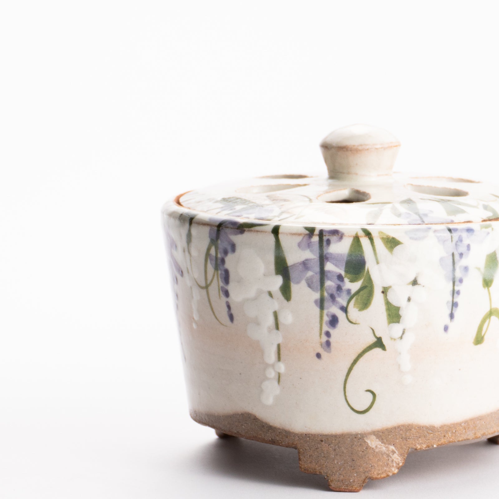 【清水焼】香炉　藤　俊山窯 KOTOPOTTER