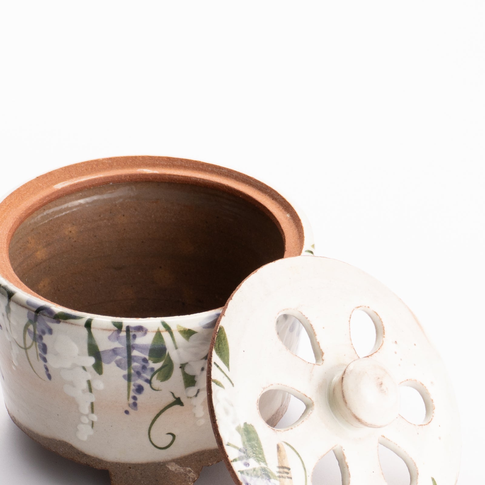 【清水焼】香炉　藤　俊山窯 KOTOPOTTER