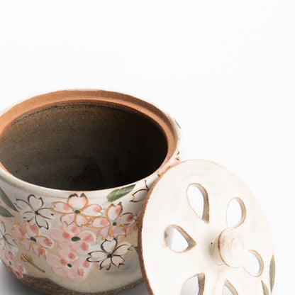 【清水焼】香炉　桜　俊山窯 KOTOPOTTER