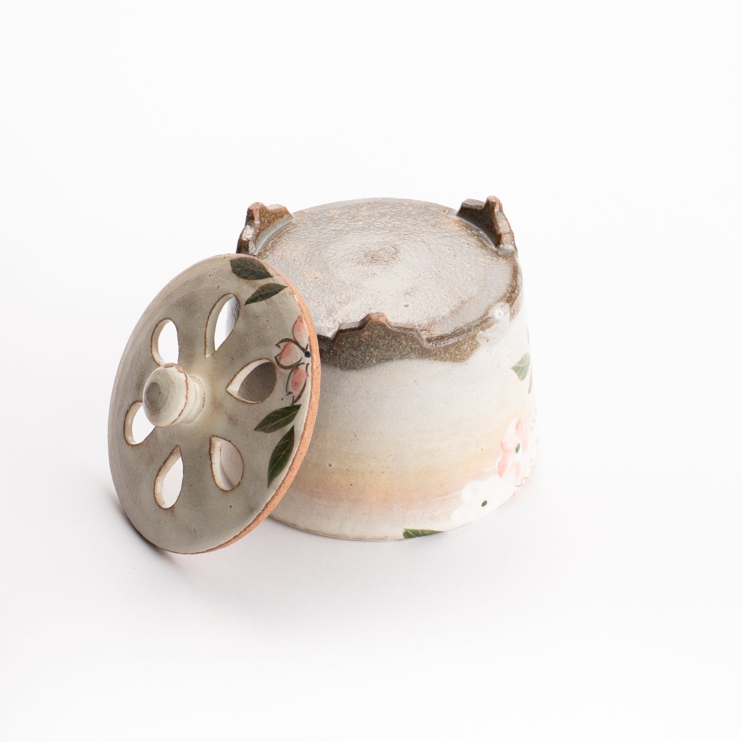 【清水焼】香炉　桜　俊山窯 KOTOPOTTER