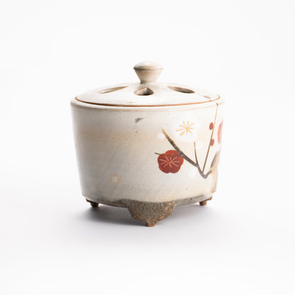 【清水焼】香炉　梅　俊山窯 KOTOPOTTER