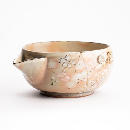 【清水焼】片口　桜　俊山窯 KOTOPOTTER