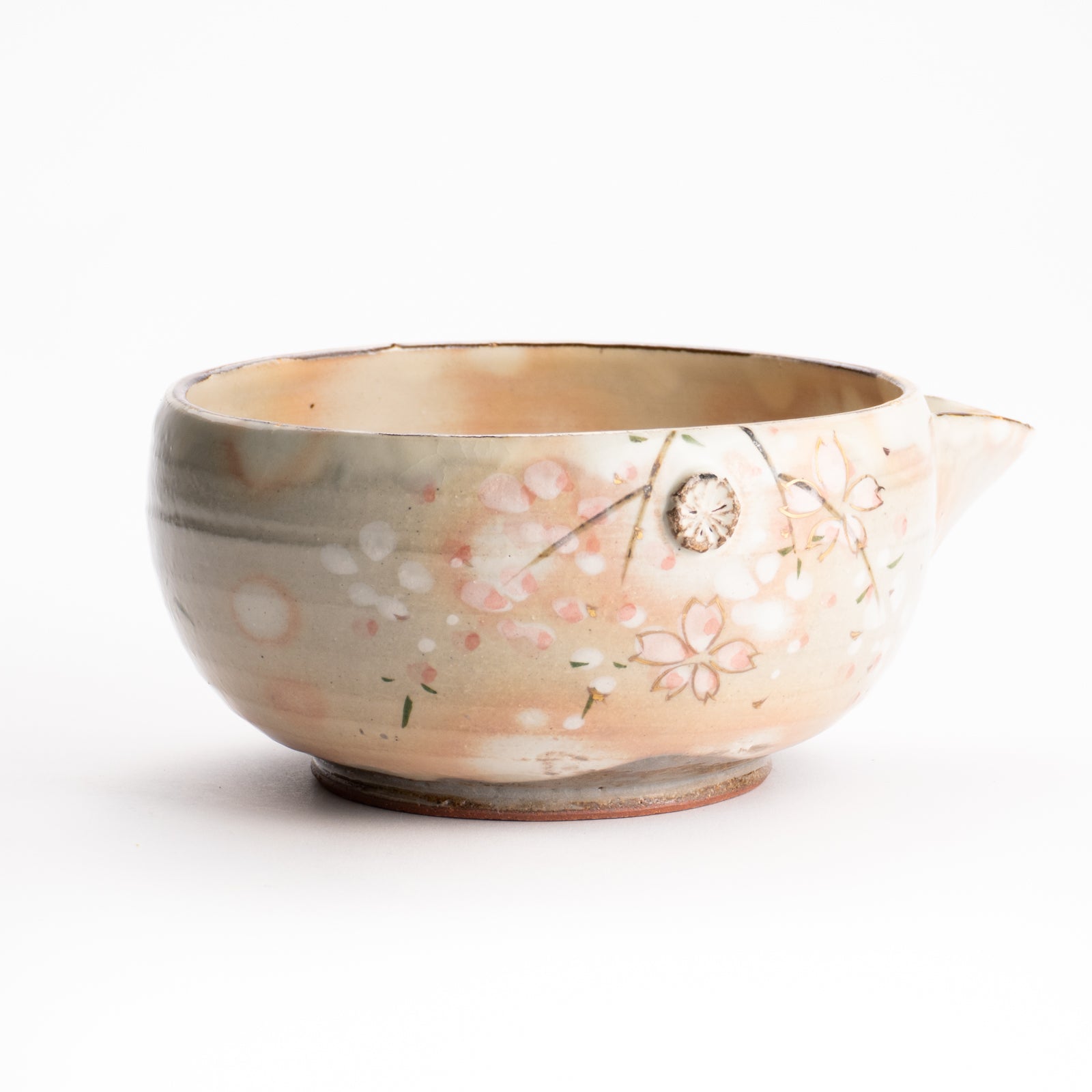 【清水焼】片口　桜　俊山窯 KOTOPOTTER