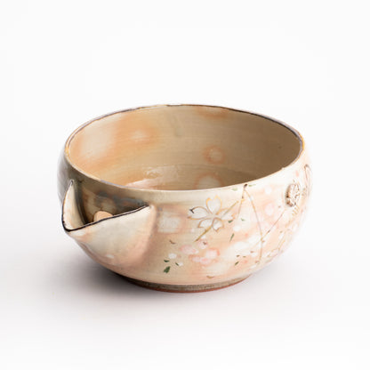 【清水焼】片口　桜　俊山窯 KOTOPOTTER