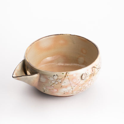 【清水焼】片口　桜　俊山窯 KOTOPOTTER