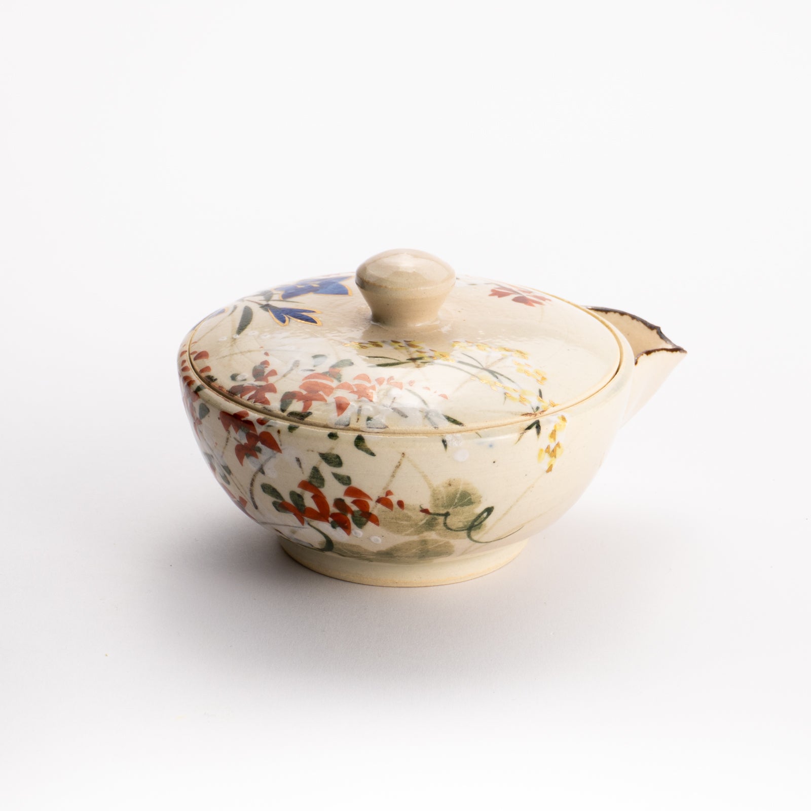 【清水焼】玉露宝瓶　秋草　俊山窯 KOTOPOTTER