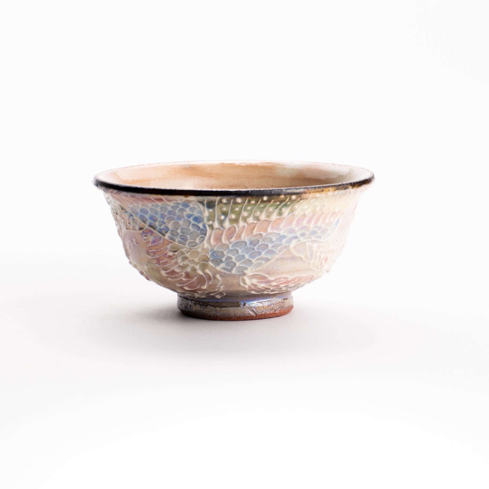 京都清水烧酒杯光泽彩凤凰｜俊山窑｜KOTOPOTTER
