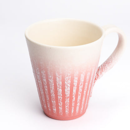 マグカップ　釉泥彩 桃色　竹村陽太郎 - Handcrafted Japanese pottery from Kyoto - Kyo ware / Kiyomizu ware.