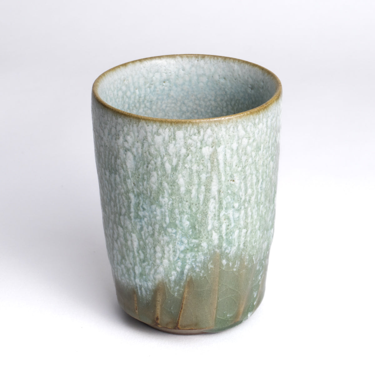 湯呑　灰釉B　竹村繁男 - Handcrafted Japanese pottery from Kyoto - Kyo ware / Kiyomizu ware.