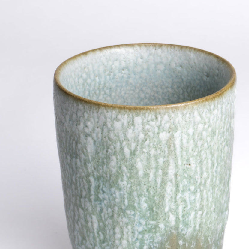 湯呑　灰釉B　竹村繁男 - Handcrafted Japanese pottery from Kyoto - Kyo ware / Kiyomizu ware.