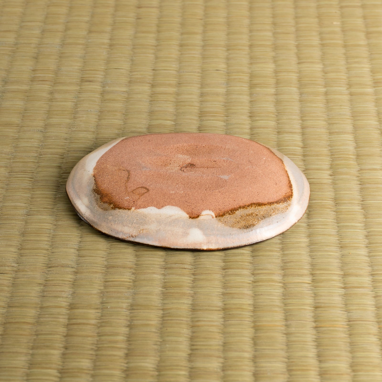 【清水焼】楕円小皿　梅　俊山窯 KOTOPOTTER