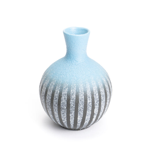 一輪生　釉泥彩 藍色　竹村陽太郎 - Handcrafted Japanese pottery from Kyoto - Kyo ware / Kiyomizu ware.