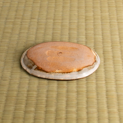 【清水焼】楕円小皿　椿　俊山窯 KOTOPOTTER