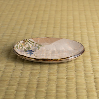 【清水焼】楕円小皿　藤　俊山窯 KOTOPOTTER
