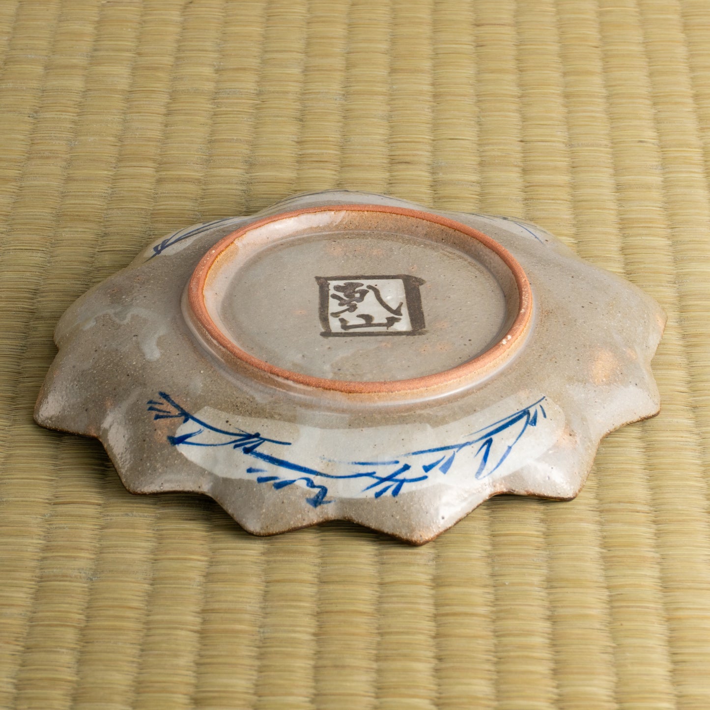 【清水焼】6寸皿　乾山写 竜田川A　俊山窯 KOTOPOTTER