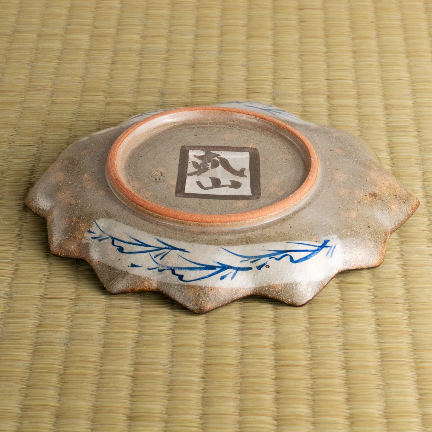 【清水焼】6寸皿　乾山写 竜田川C　俊山窯 KOTOPOTTER