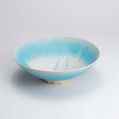 ボウル　碧釉A　大日窯 - Handcrafted Japanese pottery from Kyoto - Kyo ware / Kiyomizu ware.
