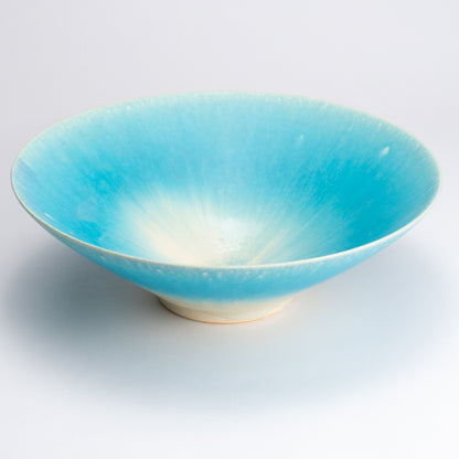 ボウル L　碧釉　大日窯 - Handcrafted Japanese pottery from Kyoto - Kyo ware / Kiyomizu ware.