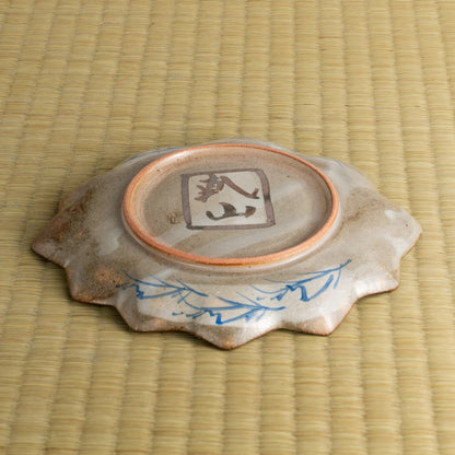 【清水焼】6寸皿　乾山写 竜田川D　俊山窯 KOTOPOTTER