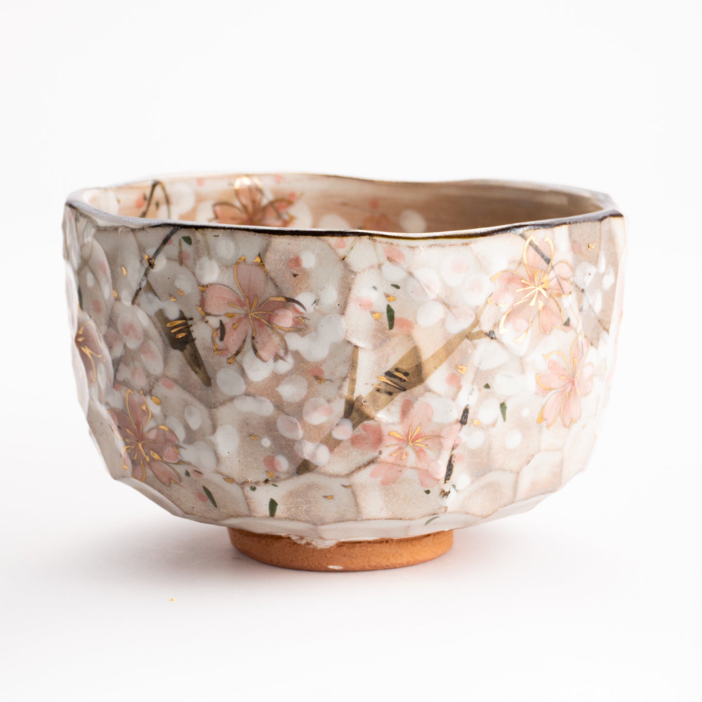 【清水焼】抹茶碗　しだれ桜　俊山窯 KOTOPOTTER