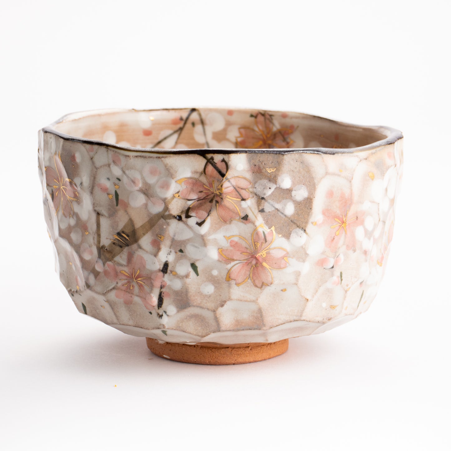 【清水焼】抹茶碗　しだれ桜　俊山窯 KOTOPOTTER