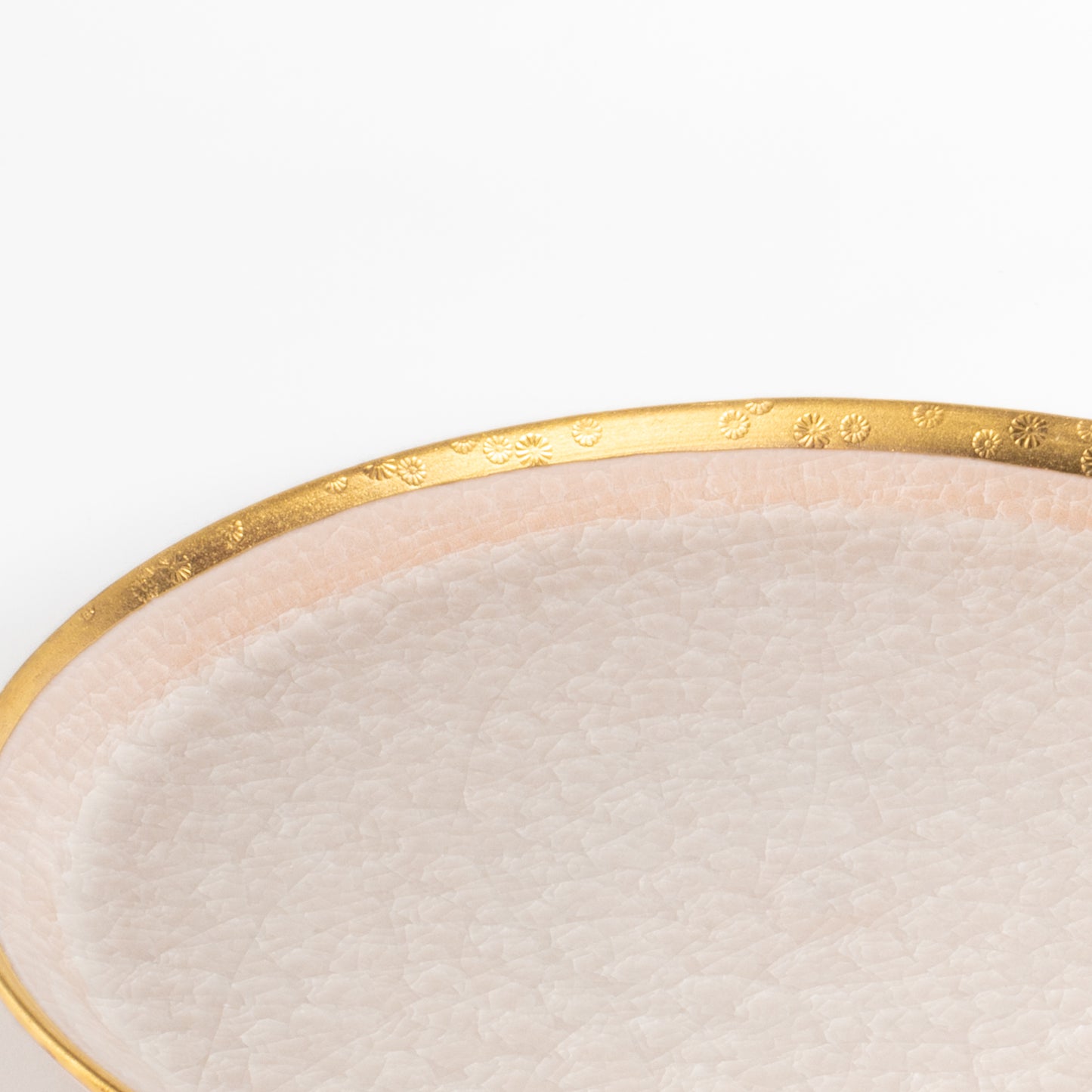 【清水焼】プレートS　亀甲貫入ピンク　陶仙窯 KOTOPOTTER