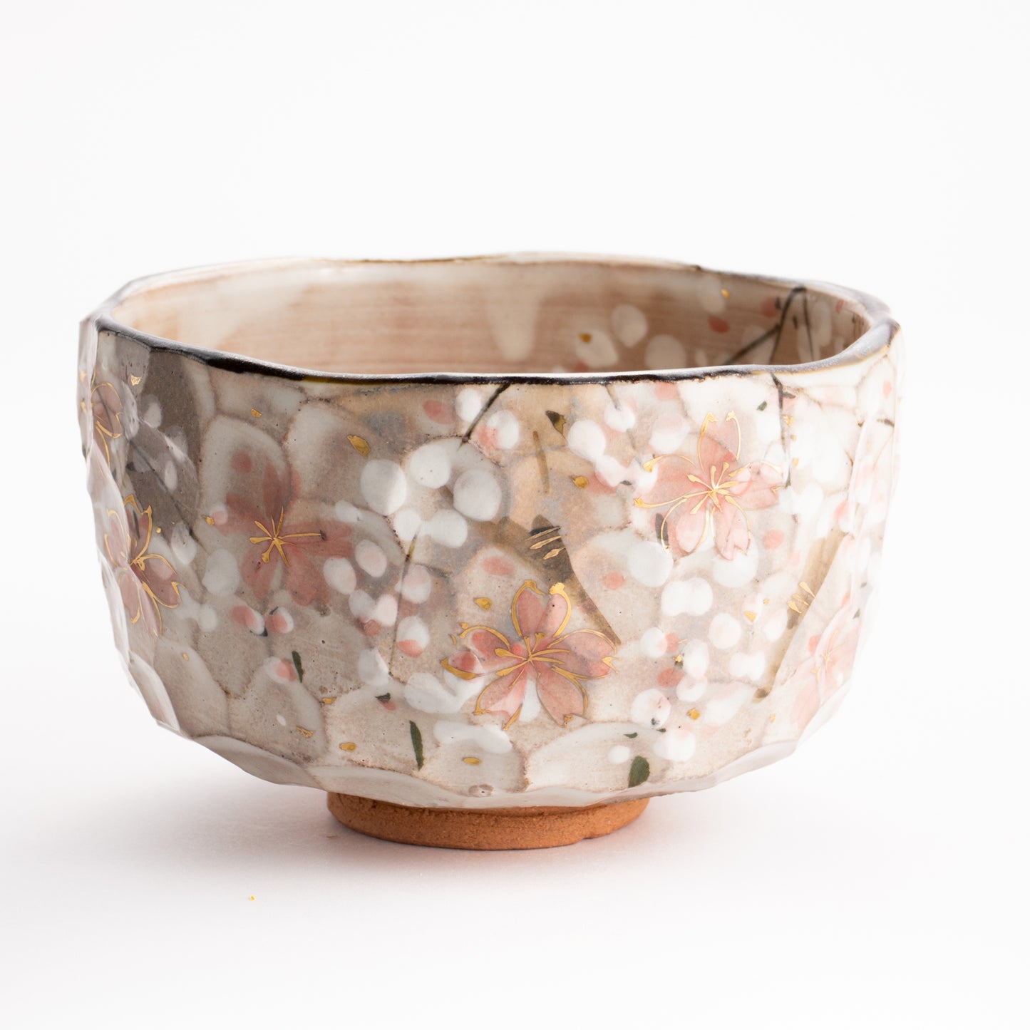 【清水焼】抹茶碗　しだれ桜　俊山窯 KOTOPOTTER