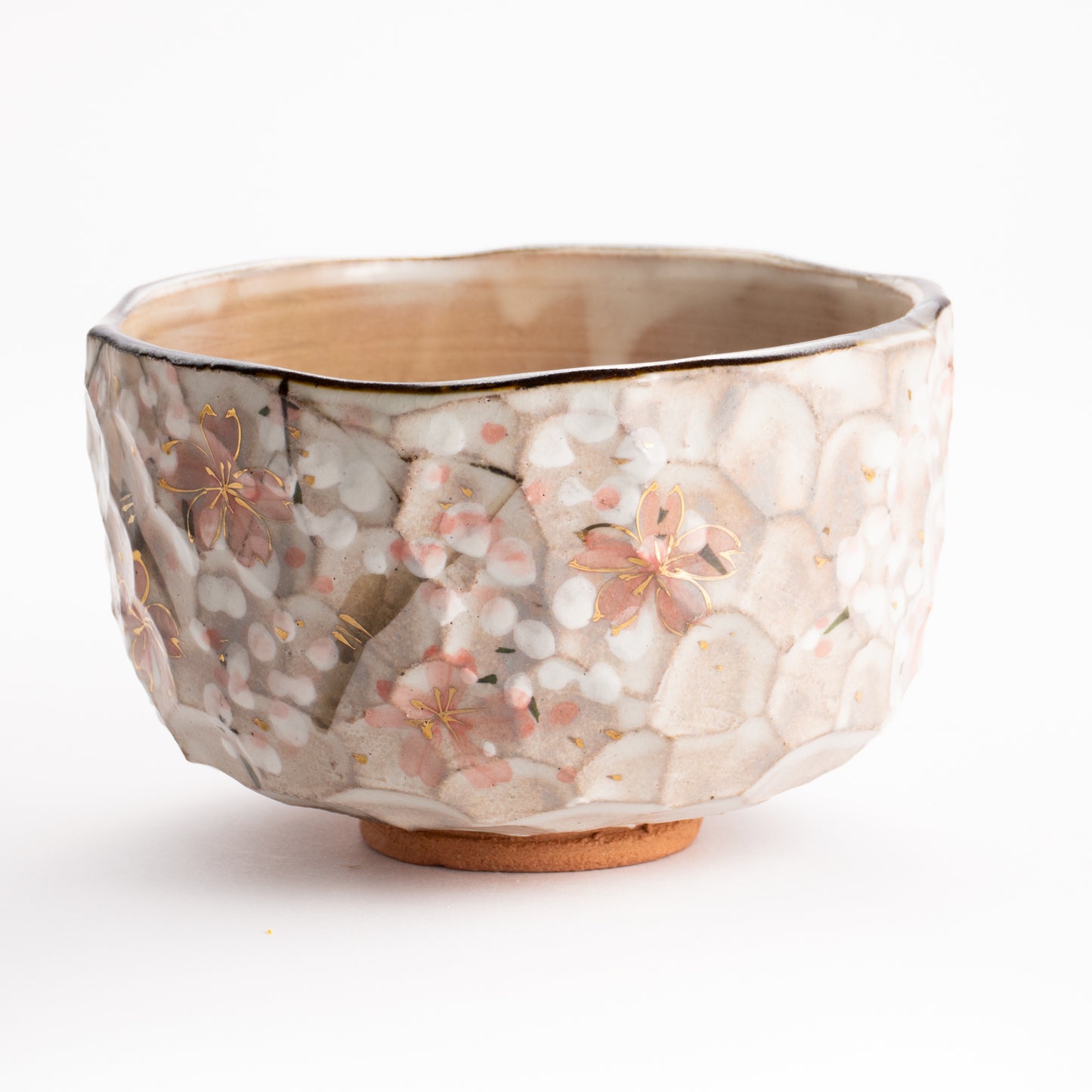 【清水焼】抹茶碗　しだれ桜　俊山窯 KOTOPOTTER