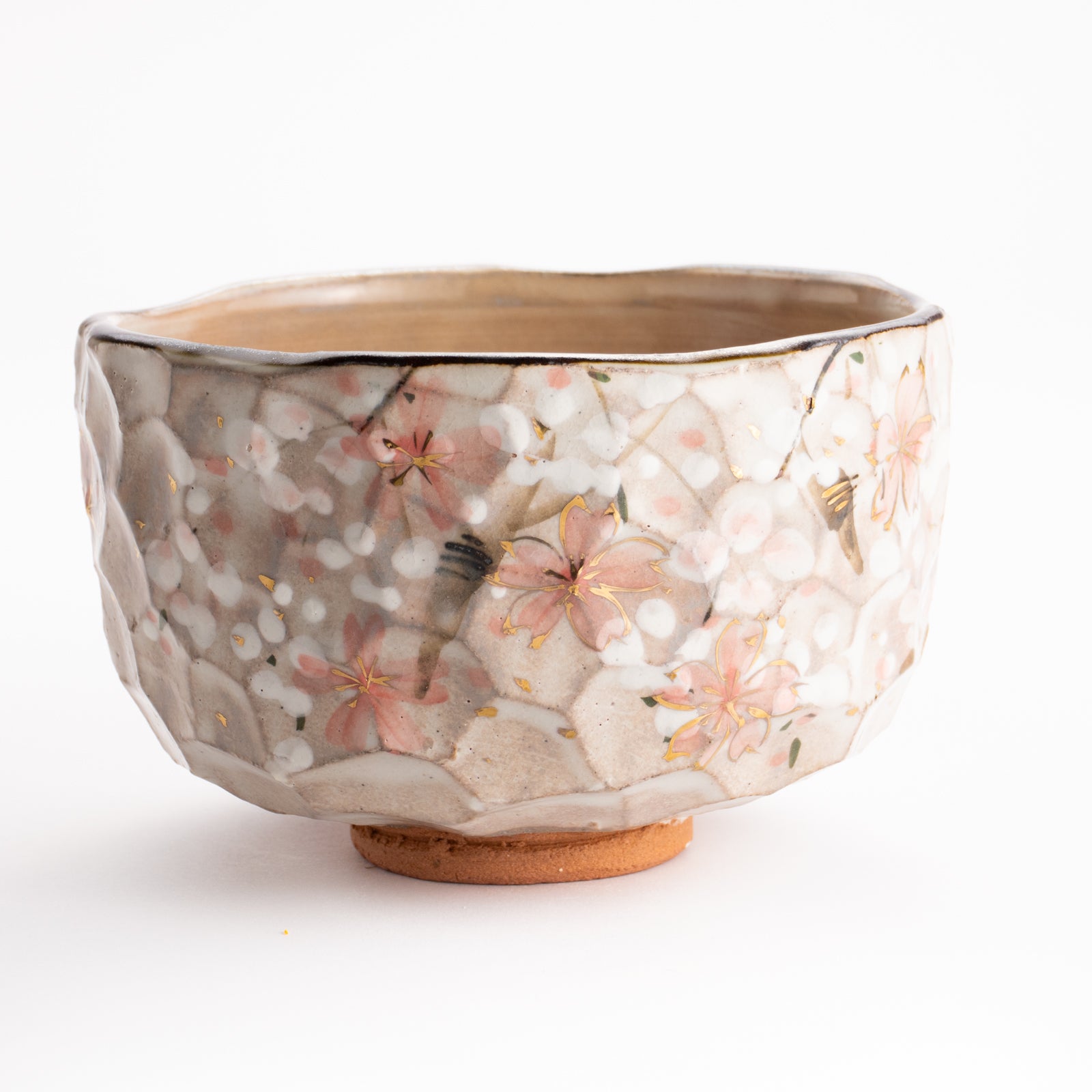 【清水焼】抹茶碗　しだれ桜　俊山窯 KOTOPOTTER