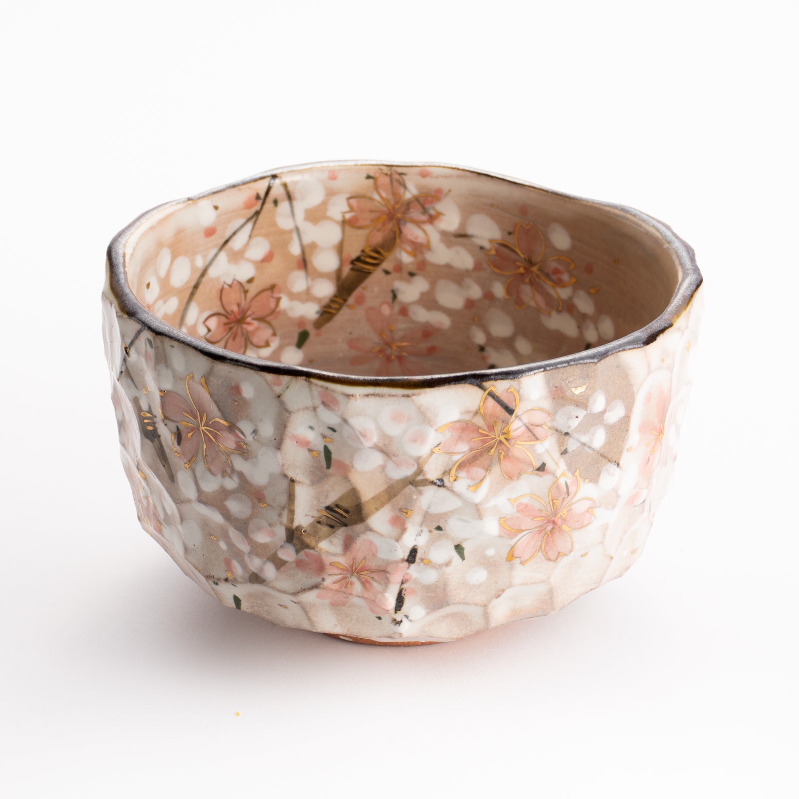 【清水焼】抹茶碗　しだれ桜　俊山窯 KOTOPOTTER