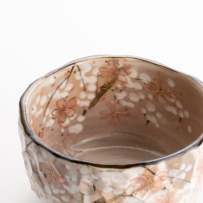【清水焼】抹茶碗　しだれ桜　俊山窯 KOTOPOTTER