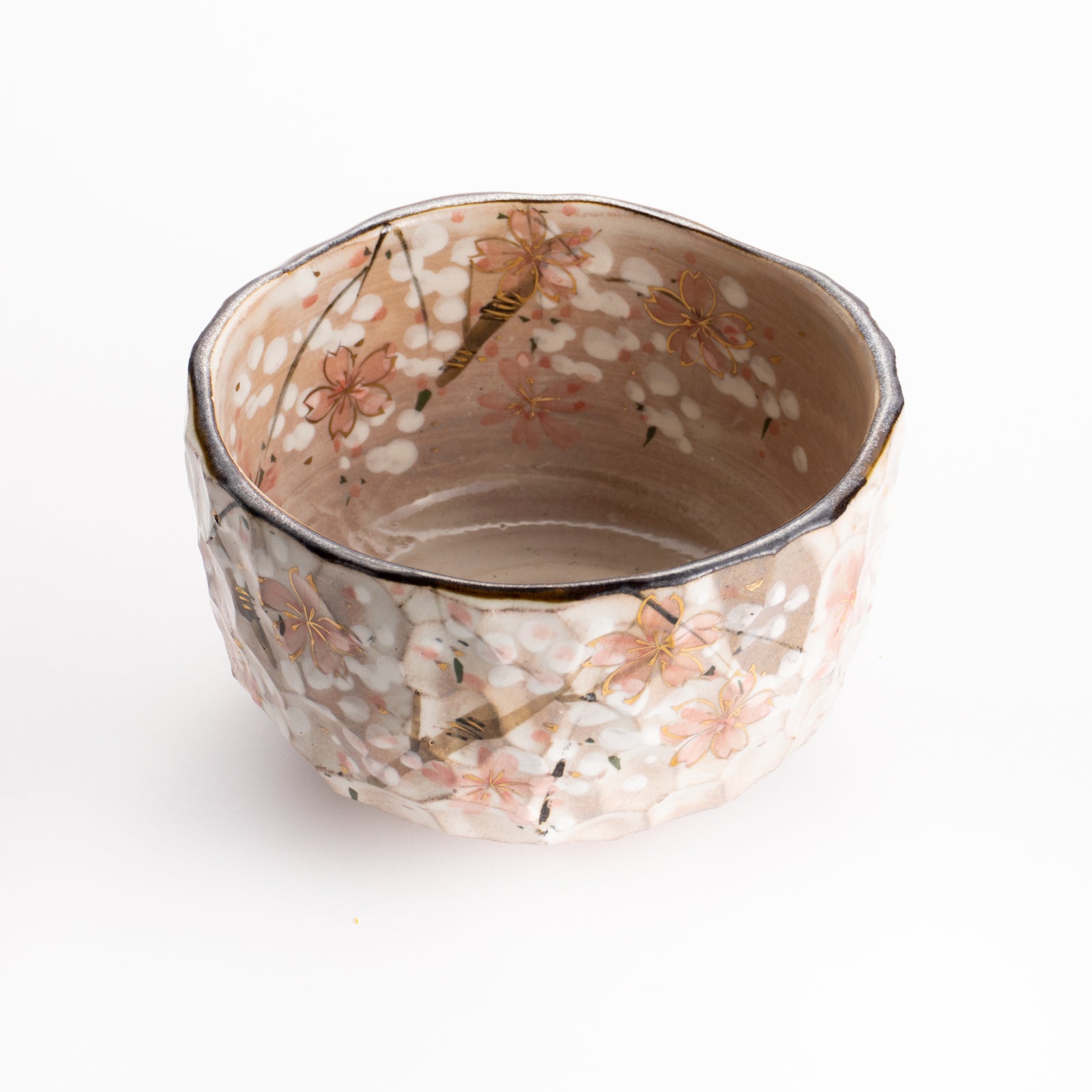【清水焼】抹茶碗　しだれ桜　俊山窯 KOTOPOTTER