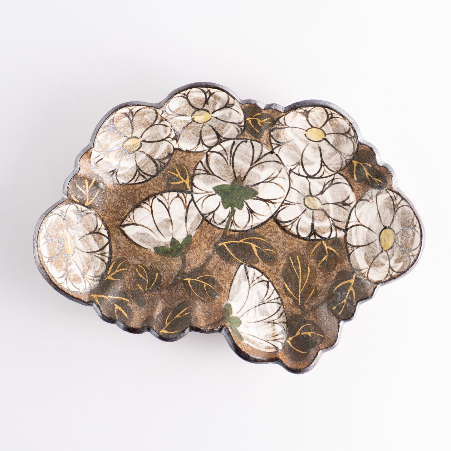 【清水焼】向付　乾山写 菊　俊山窯 KOTOPOTTER