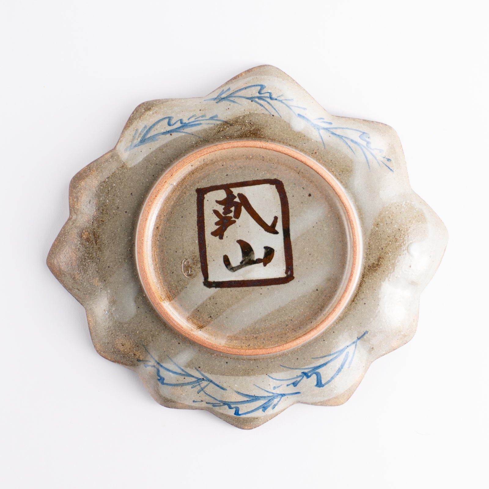 京都清水烧6寸盘乾山写龙田川D｜俊山窑｜KOTOPOTTER