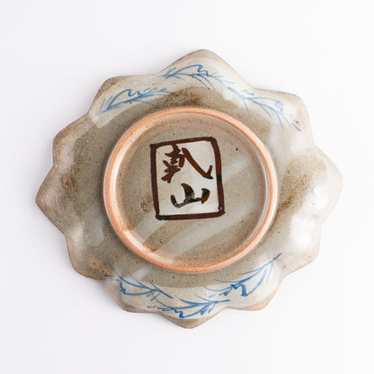 【清水焼】6寸皿　乾山写 竜田川D　俊山窯 KOTOPOTTER