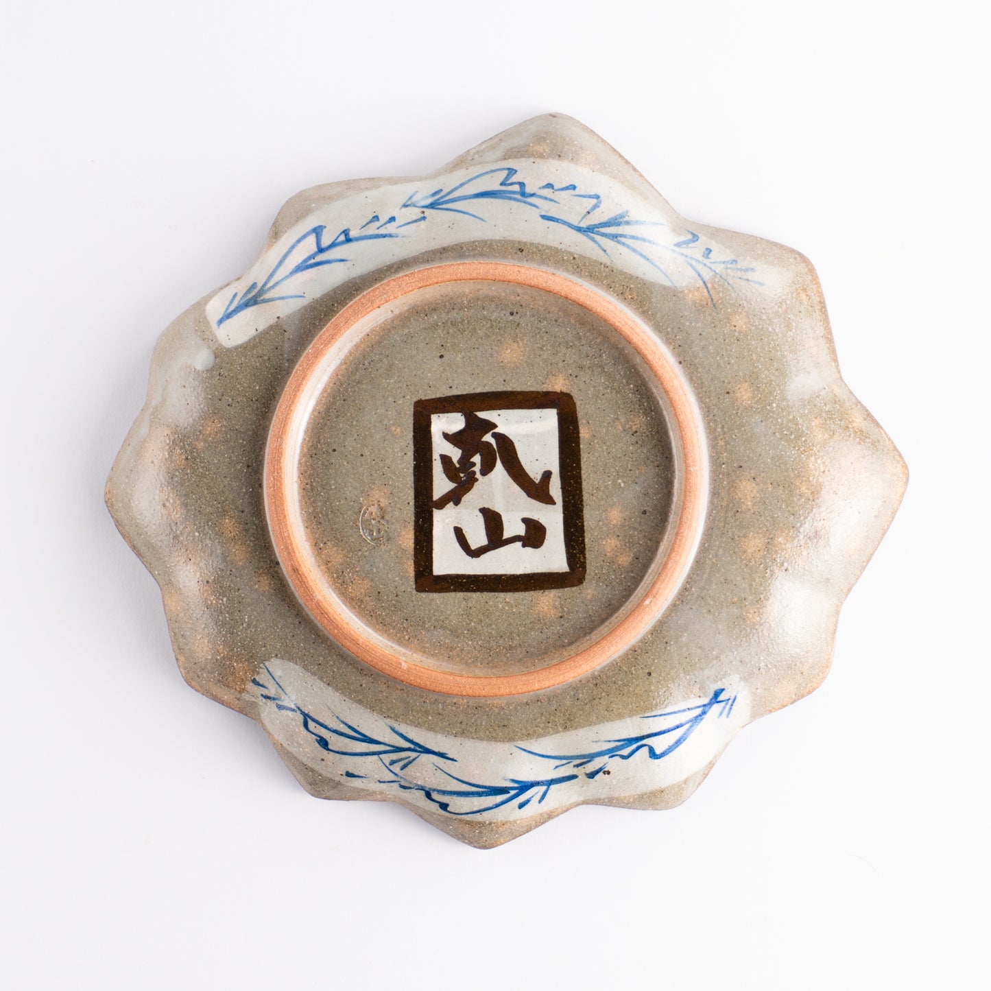 【清水焼】6寸皿　乾山写 竜田川C　俊山窯 KOTOPOTTER