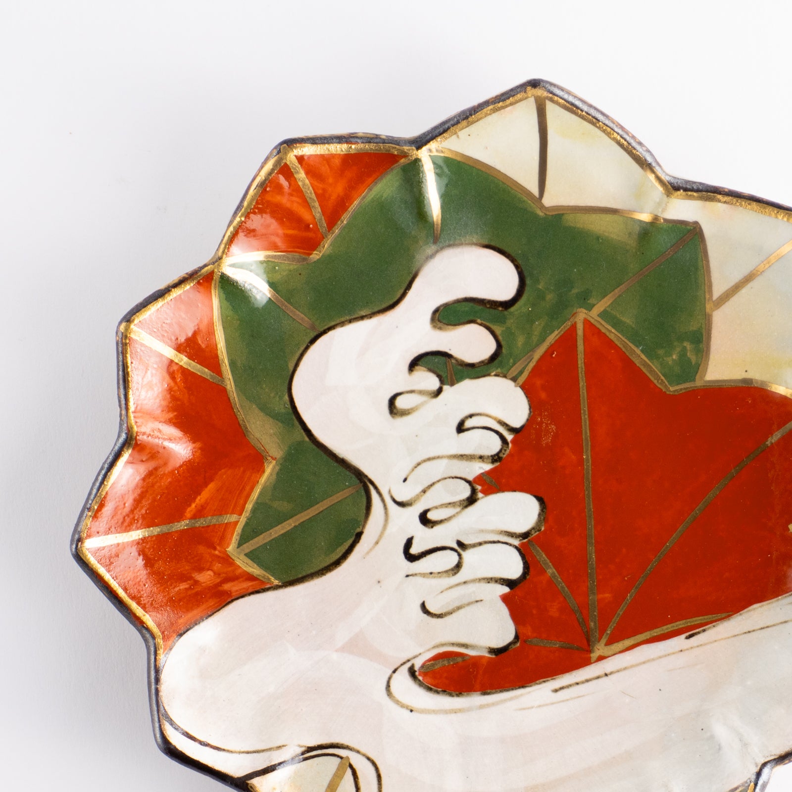 【清水焼】6寸皿　乾山写 竜田川B　俊山窯 KOTOPOTTER