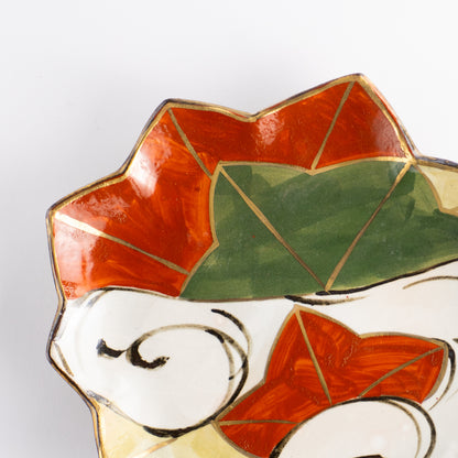 【清水焼】6寸皿　乾山写 竜田川A　俊山窯 KOTOPOTTER