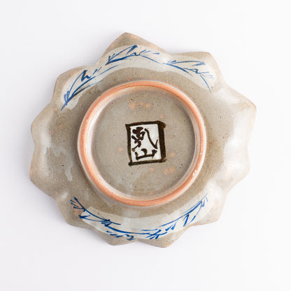 【清水焼】6寸皿　乾山写 竜田川A　俊山窯 KOTOPOTTER