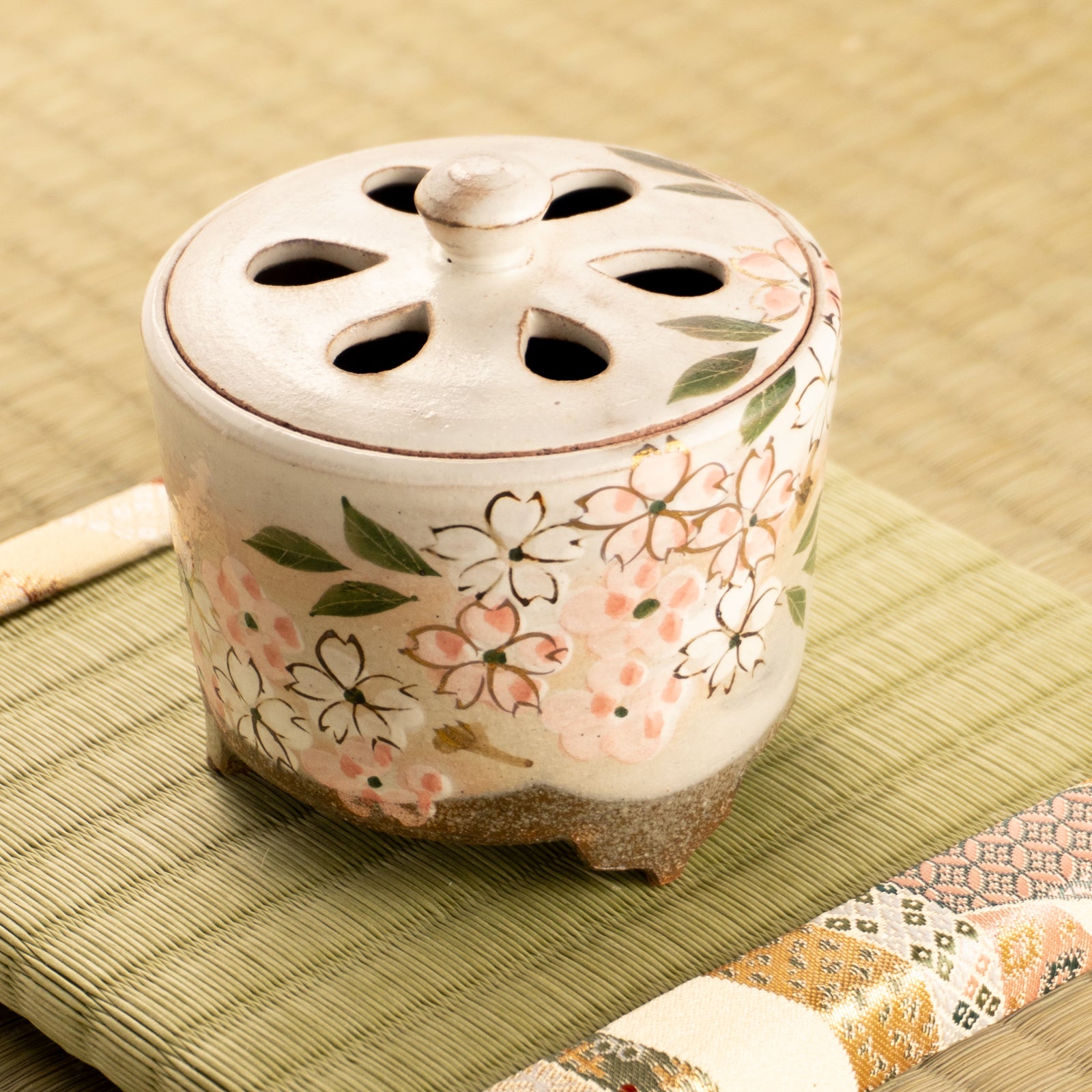 京都 清水焼】香炉 桜 俊山窯｜コトポッター